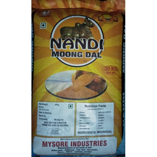 MOONG DALL NANDI 30 KGS