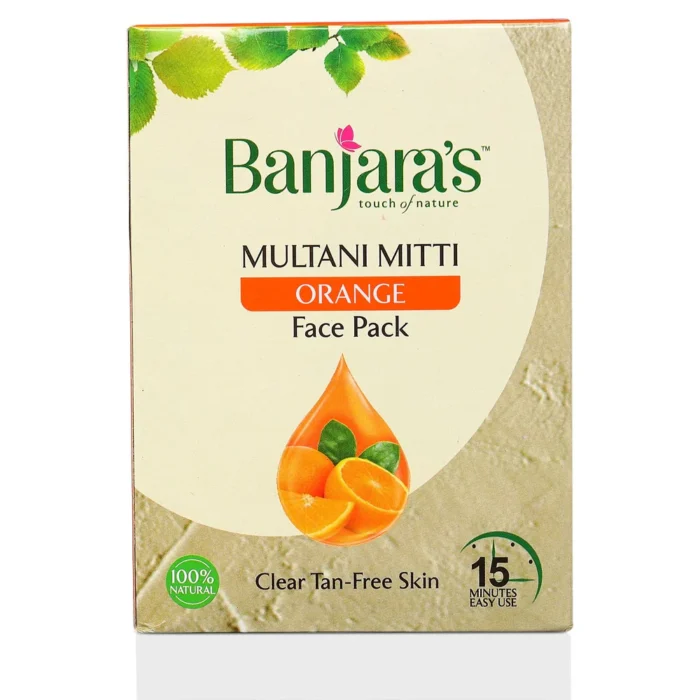BANJARAS MULTANI MITTI ORANGE FACE PACK 100G 60 MRP