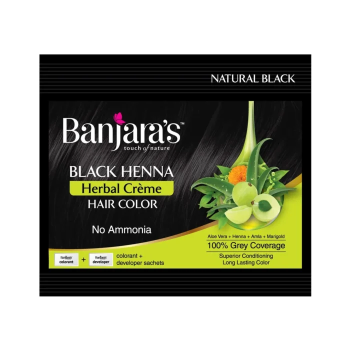 BANJARAS BLACK HENNA HAIR COLOR SHAMPOO 20 MRP