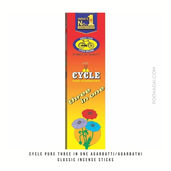 CYCLE THREE IN ONE AGARBTHI 10 RS MRP