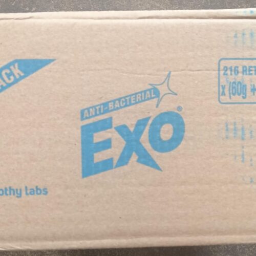 EXO GINGER TWIST SOAP 5 RS MRP SET OF 216 PCS