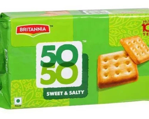 BRITANIYA 50-50 BISCUIT RS 10 SET OF 96 PCS