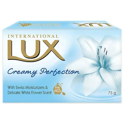 LUX CREAMY PERFECTION INTERNATIONAL SOAP 75GM 40RS MRP