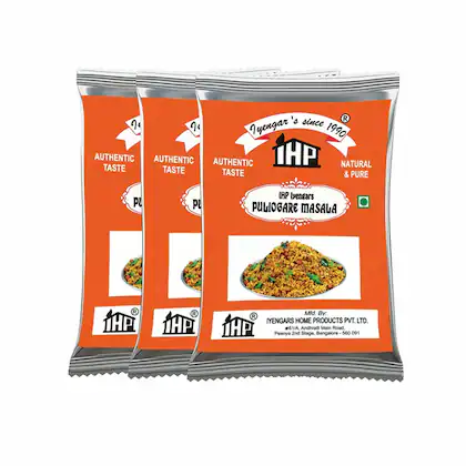 IHP PULIYOGARE MASALA 35 GM 10 RS MRP LOOSE NA