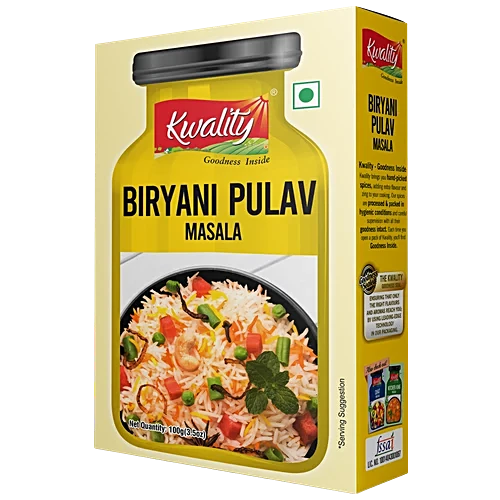 KWALITY BIRYANI PULAV MASALA 100 GM 132 RS MRP NA