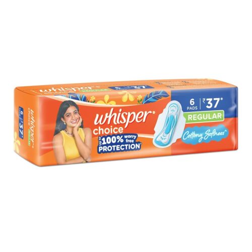 WHISPER CHOICE REGULAR 6 PADS 37MRP