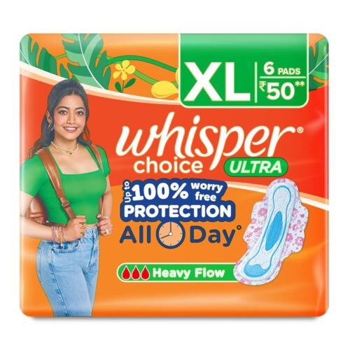 WHISPER CHOICE ULTRA MRP 6 PADS 50RS MRP