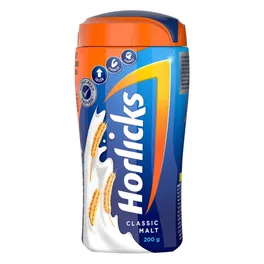 HORLICKS CLASIIC MALT 200GM 124RS MRP