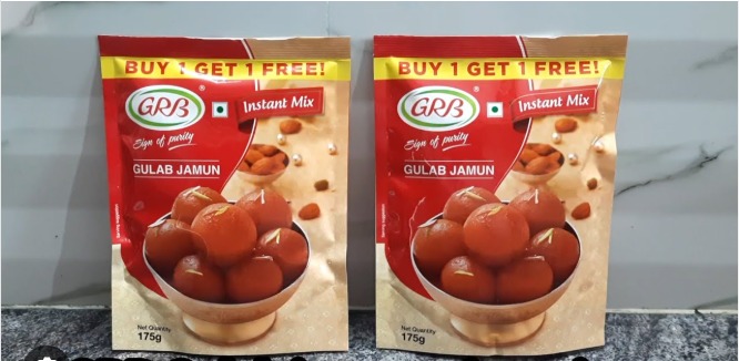 GRB GULAB JAMUN BUY 1 GET 1 FREE 175GM MRP 145